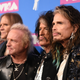 Brad Whitford, Tom Hamilton, Joey Kramer, Joe Perry, and Steven Tyler of Aerosmith attend the 2018 MTV Video Music Awards at Radio City Music Hall on August 20, 2018 in New York City